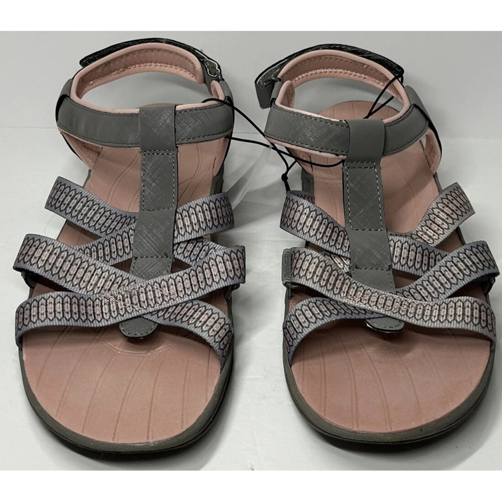 JSPORTGray & Pink Women's Strappy  Sandals NEW no Box Sz 10M